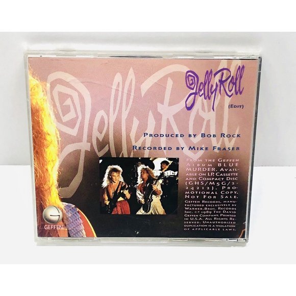 Blue Murder - Jelly Roll ( Promo-CD, 1989 Geffen Records) Rare - Picture 3 of 3